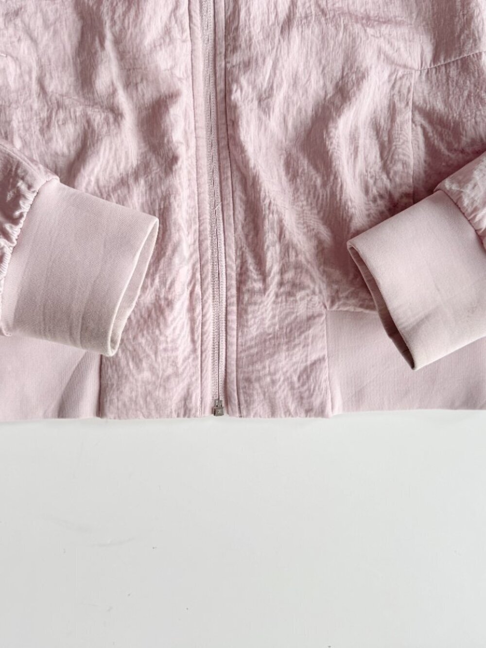 LULULEMON Non-Stop Reversible Misty Pink Water Repellent Bomber Jacket, Size 4 - Picture 8 of 16